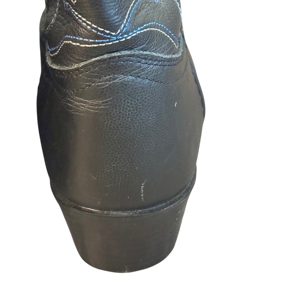 Masterson Boot Co RB2001Y Black Leather Cowboy Boots Youth‎ 4.5D (Women's 6–6.5) - Picture 6 of 11